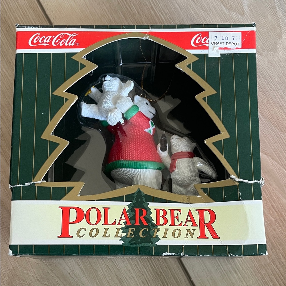 Vintage Coca-Cola Polar Bear Collection in Red and White